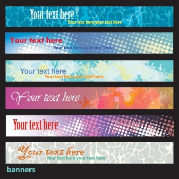 line bright banners package with grid