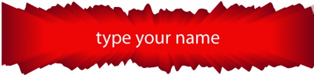 name board in red