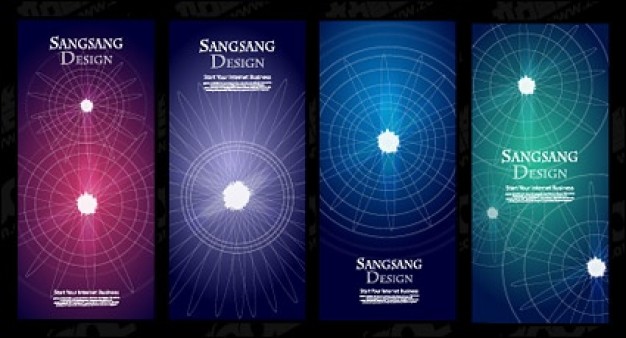 ray circle lines with purple  background