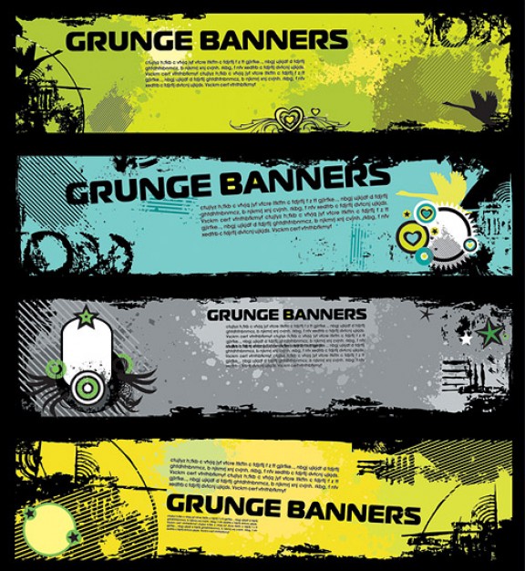 trend banner template material with target and swan