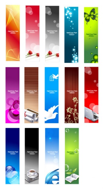 vertical korea fashion banner basemap pattern