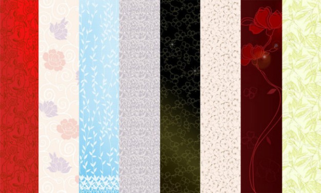 vertical pattern with featured flowers background