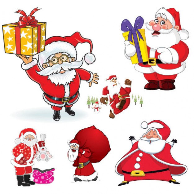 cartoon santa claus