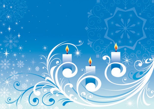 Candle snowflake Christmas candle pattern material about Crafts Shopping