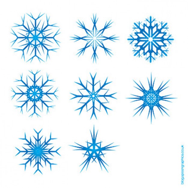 beautiful christmas snowflake material in blue