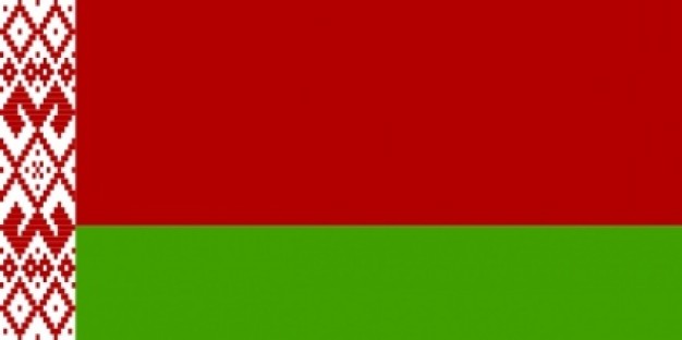 Belarus Russia clip art about flag with red and green