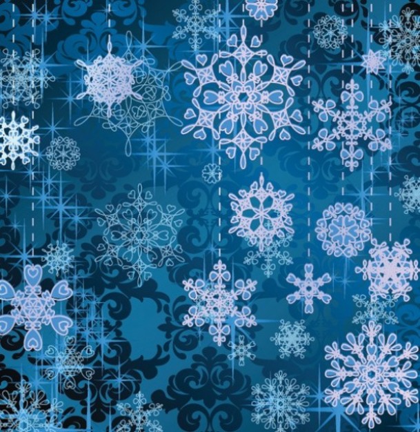 blue stylish Moscow snowflake background pack about Flashlight pattern