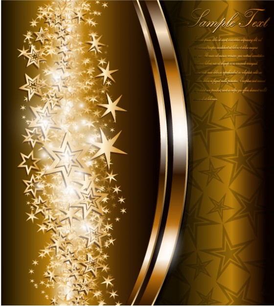 Chocolate bright Home star background material 1 about holiday card design