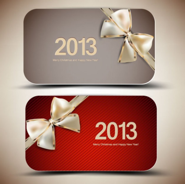 Christmas 2013 Ribbon silver ribbon cards about Christmas card design