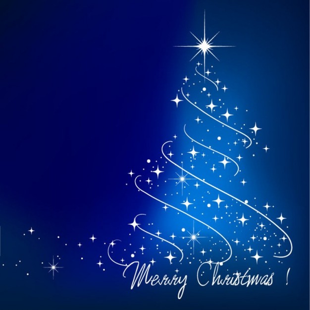 Christmas blue Christmas tree illustration about Eurasian Teal Holiday