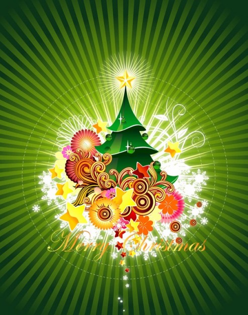 Christmas Holiday card about Christmas firework Graphics
