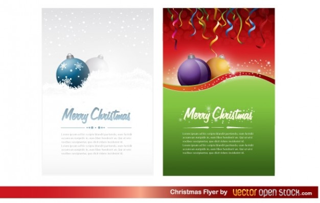 Christmas holiday flyer about Christmas ornament Opinions