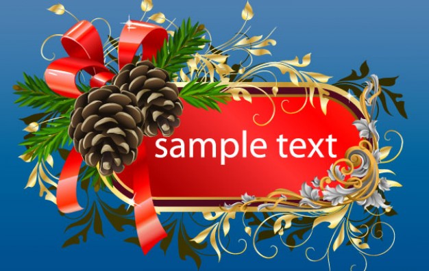 Christmas Holiday frame template about Wreath Christmas card design