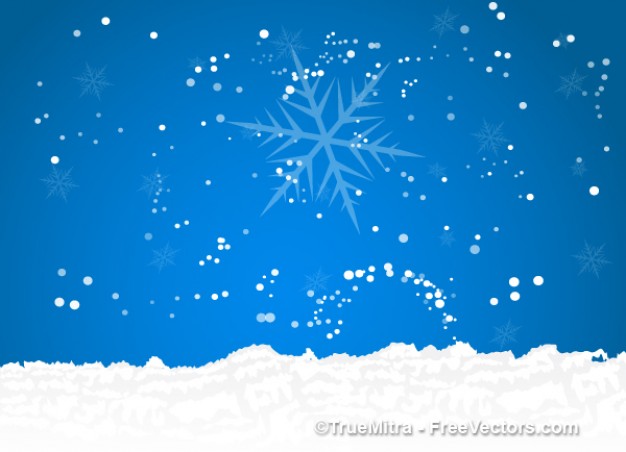 Christmas Holiday sky with snow background about Snowflake Christmas music