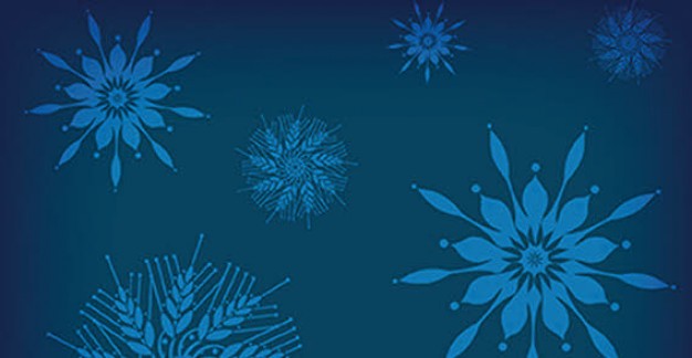 Christmas holiday snowflakes about Christmas card material