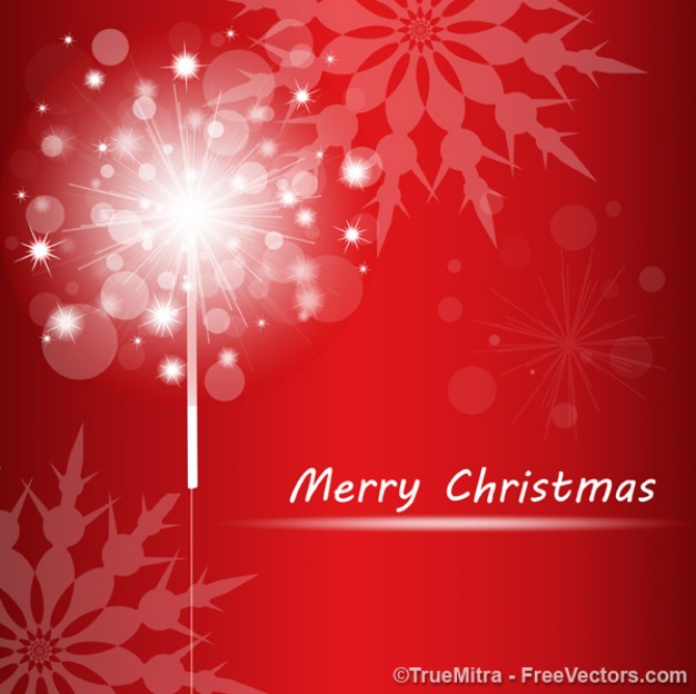 Christmas Holiday sparkle red shiny background about firework and snowflake