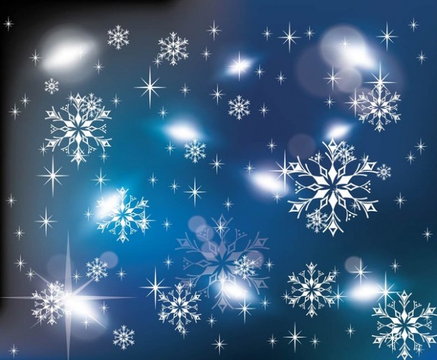 Christmas ice Crystal snowflakes about Shopping Business