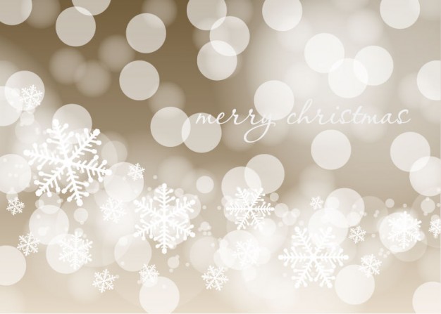 Christmas lights Holiday and flakes christmas background about bubbles light