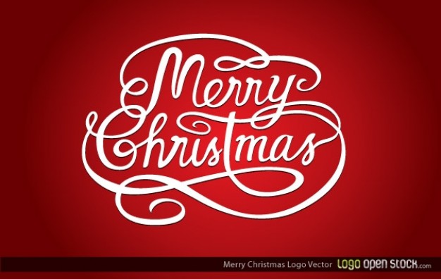 Christmas merry Holiday christmas logo about red background Opinions