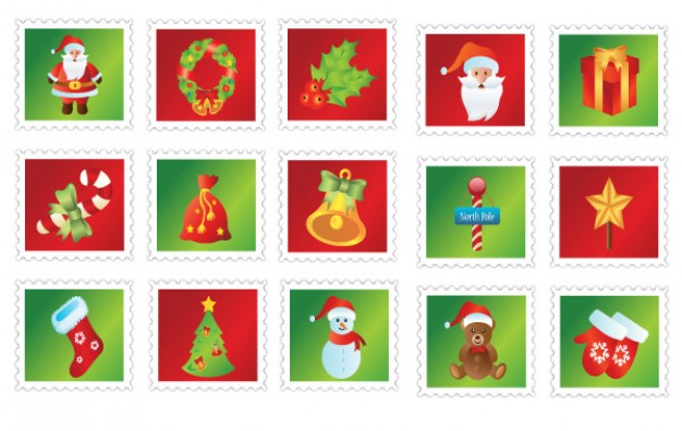 Christmas Santa Claus icons about Holiday Christmas and holiday season