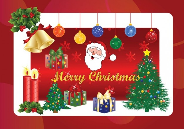 Christmas Santa Claus vectors about Holiday Opinions elements ball bell candle etc