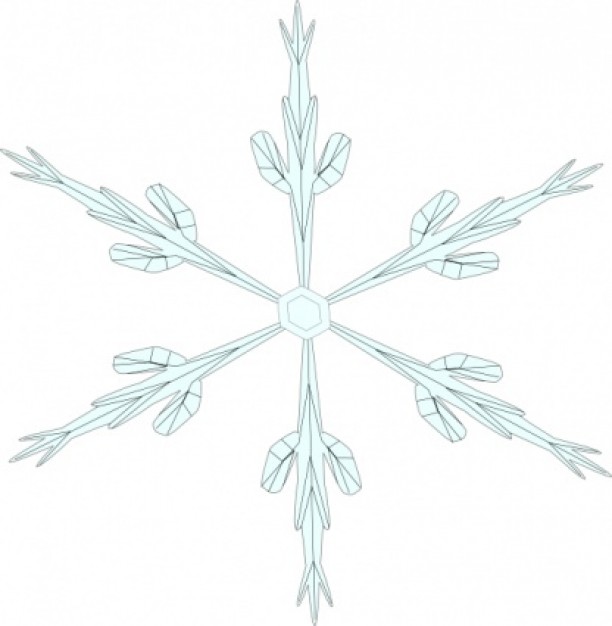 Christmas snowflake clip art about holiday elements