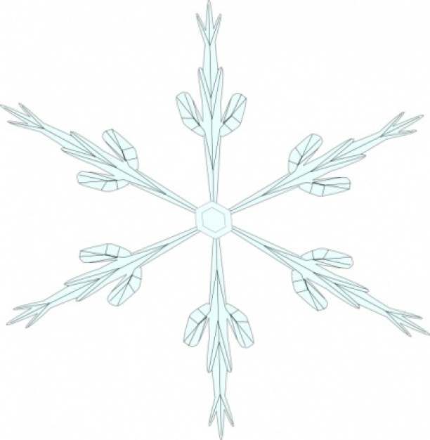 Christmas snowflake clip art about holiday elements