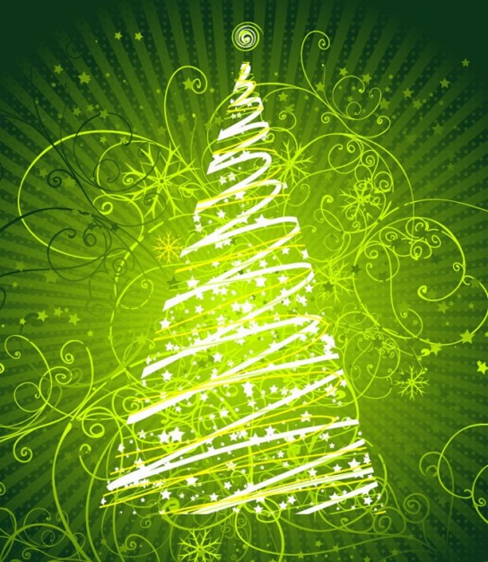 Christmas tree abstract Christmas floral graphic about New Year Pinterest