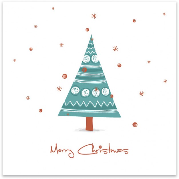 Christmas tree drawn Holiday christmas card about Opinions New Year