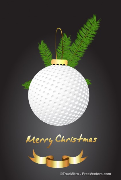 Christmas white christmas ball greeting card about Christmas decoration Holiday