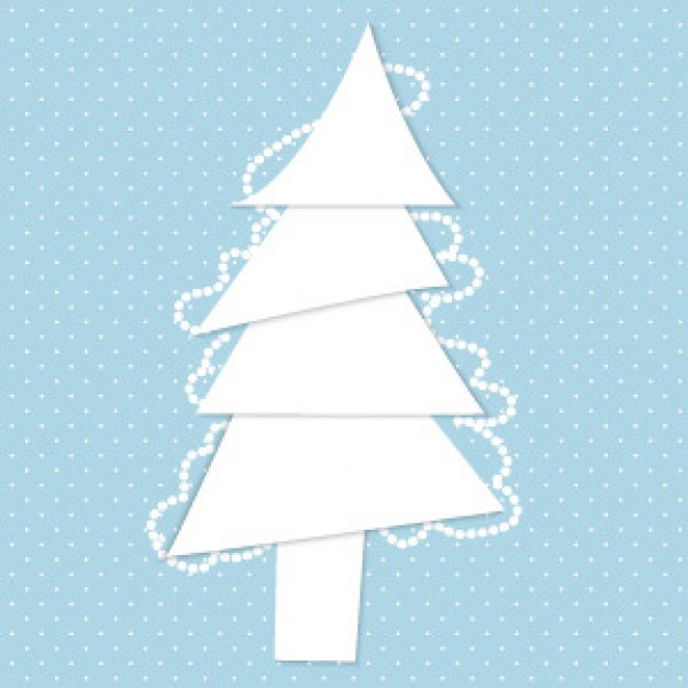 Christmas white Christmas tree in blue background with dots about Tree Horticulture