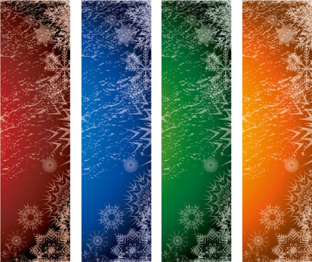 Christmas xmas Snowflake banners about Holiday snowflake pattern