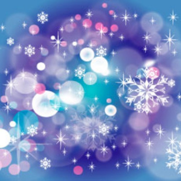 Danube winter blue stars background about dream bubbles