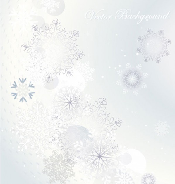 elegant pattern with snowflakes and light green background