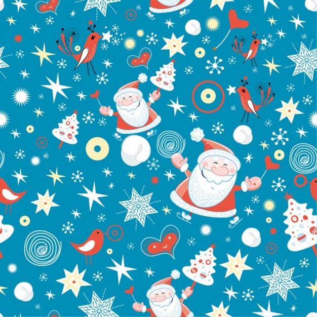 funny Christmas merry Santa Claus christmas design seamless background graphic about Holiday Literat