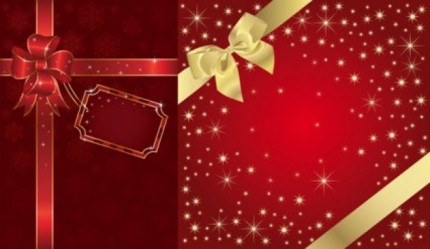 Gift wrapping festive Gift packaging background gold red star bright gift smart cute beautiful about