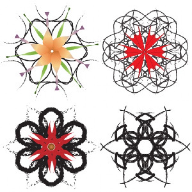 Ironside decorative art snowflakes doodle about sketch art