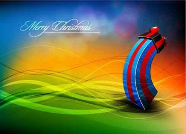 lighting Halo with gift abstract background about colorful background