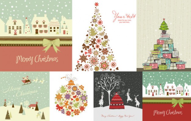 lovely christmas theme material with castle and ball