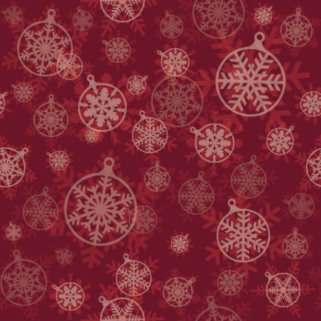 pattern in dark red with christmas snowflakes