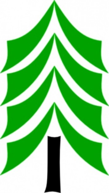 Pine pine Christmas tree logo about Christmas tree