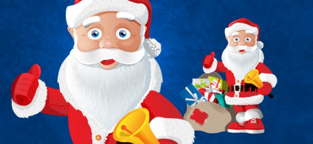 Santa Claus Christmas claus character with presents about Holidays Saint Nicholas