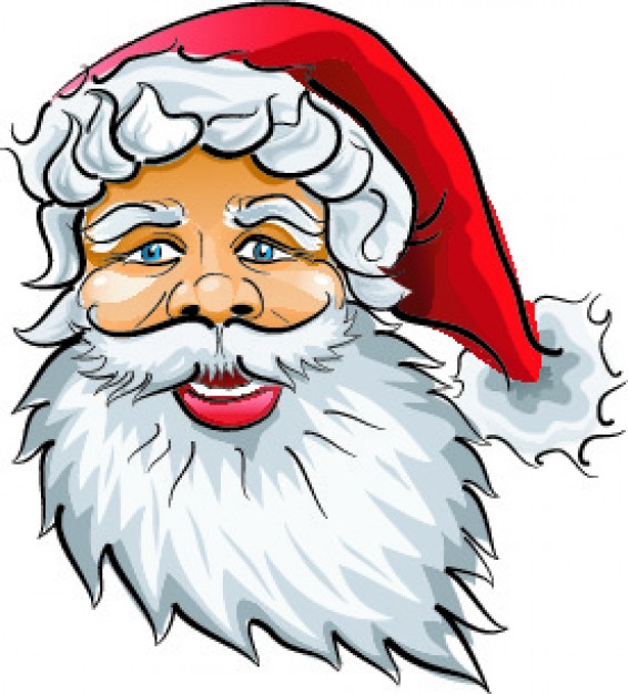 Santa Claus Christmas claus head about Holiday element