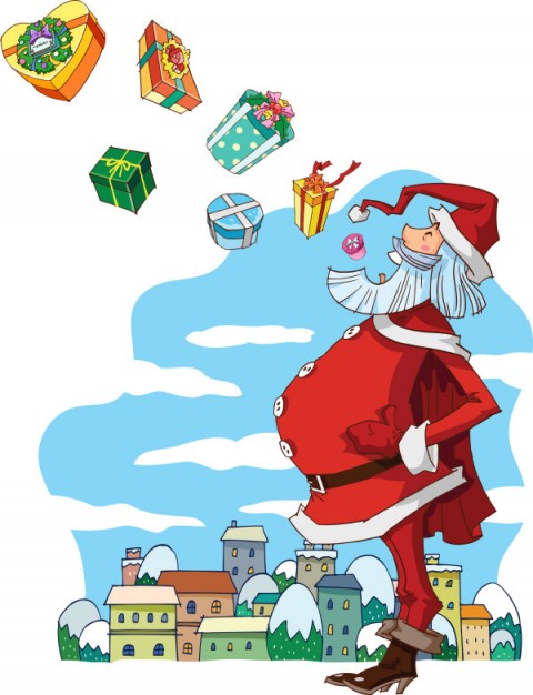 Santa Claus santa Christmas claus about Holiday elements