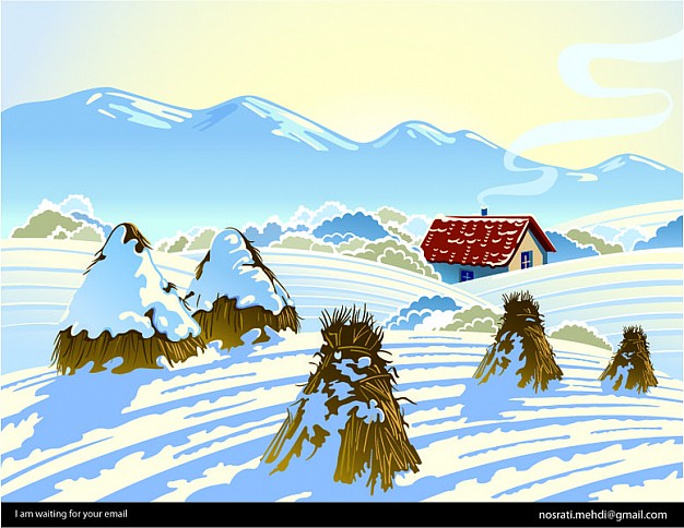 Snow mountain winter day about Winter landscape cartoon | download Free Christmas Vectors Snow mountain winter day about Winter landscape cartoon | download Free Christmas Vectors