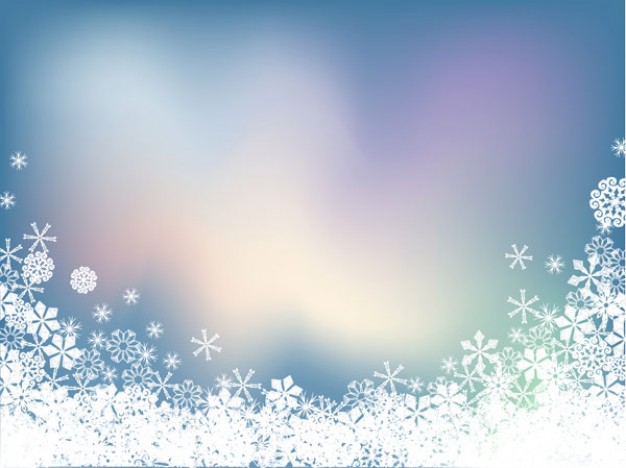Snowflake Christmas symphony background material about England winter landscape