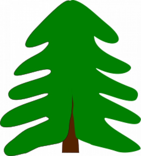 spruce Wood Clip art about Abstract Christmas tree