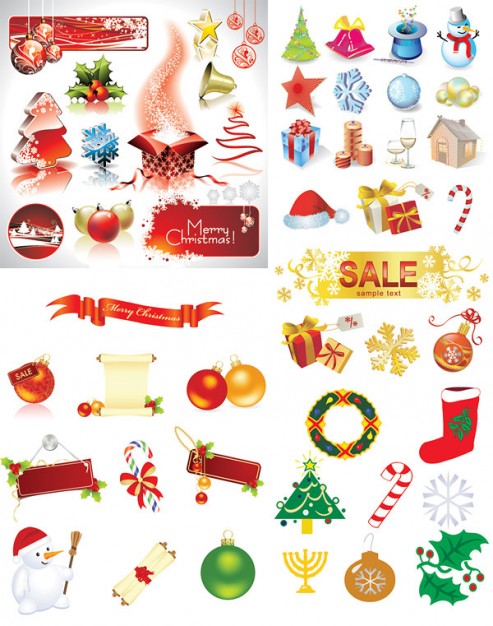 variety of Christmas Holiday decorative elements about Opinions Religious