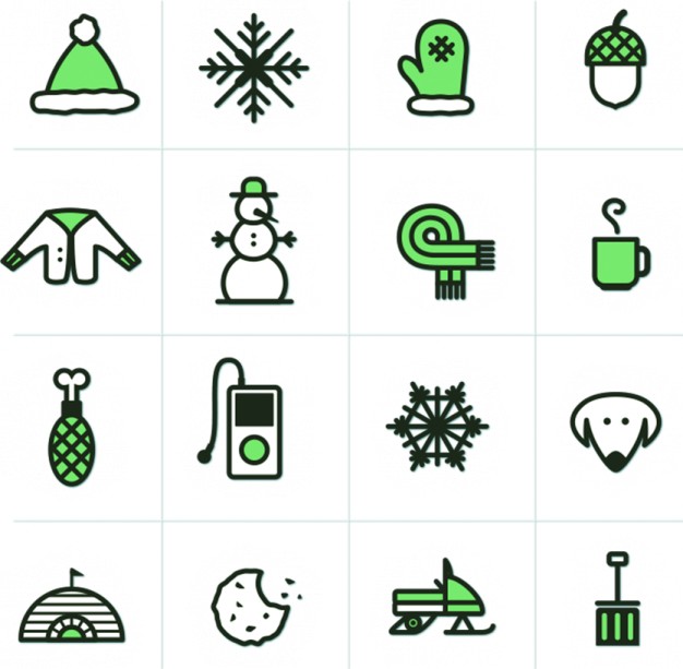 winter Desktop Customization icons about web icon design