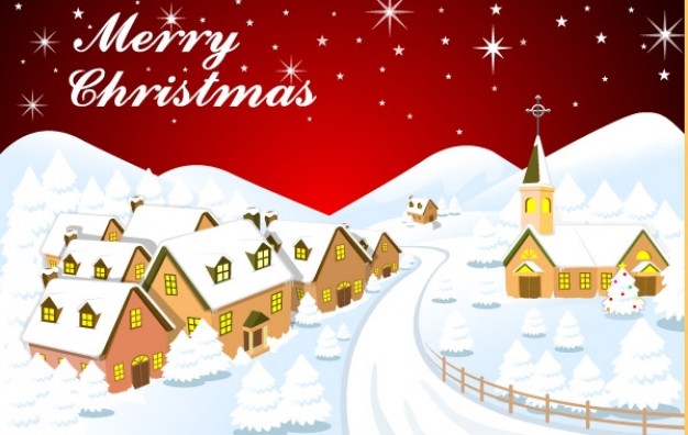 xmas christmas backgrounds with winter snow houses